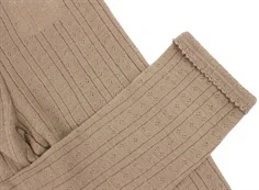 Lil Atelier beaver fur legging pointelle merinould